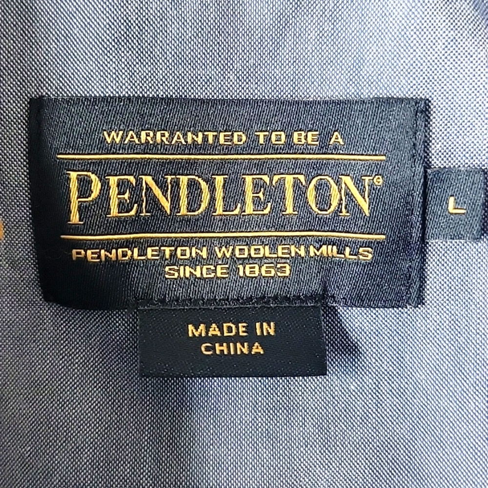 Pendleton Carson Western Chambray Shirt Short Sle… - image 6